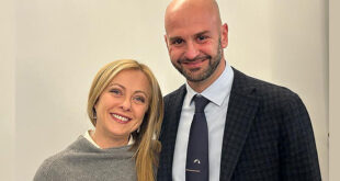Giorgia Meloni e Nicola Procaccini