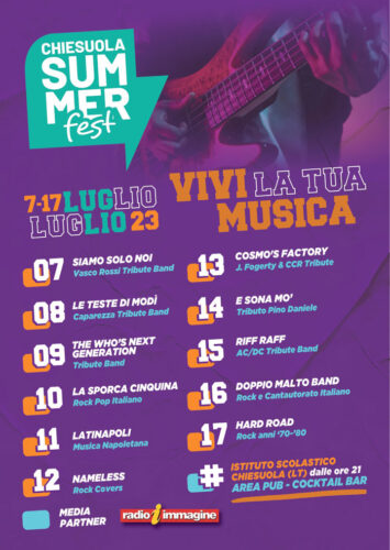 locandina chiesuola summer fest