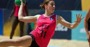 Giovanna Lucarini, specialista in attacco della Nazionale di beach handball (foto: Credit © Jure Erzen / kolektiff)