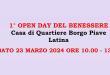 1° Open Day del benessere gratuito a Borgo Piave