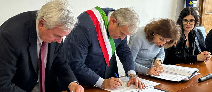 firma protocollo intesa sabaudia sport mosca