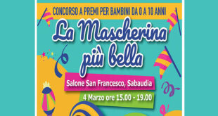 Mascherina carnevale Sabaudia